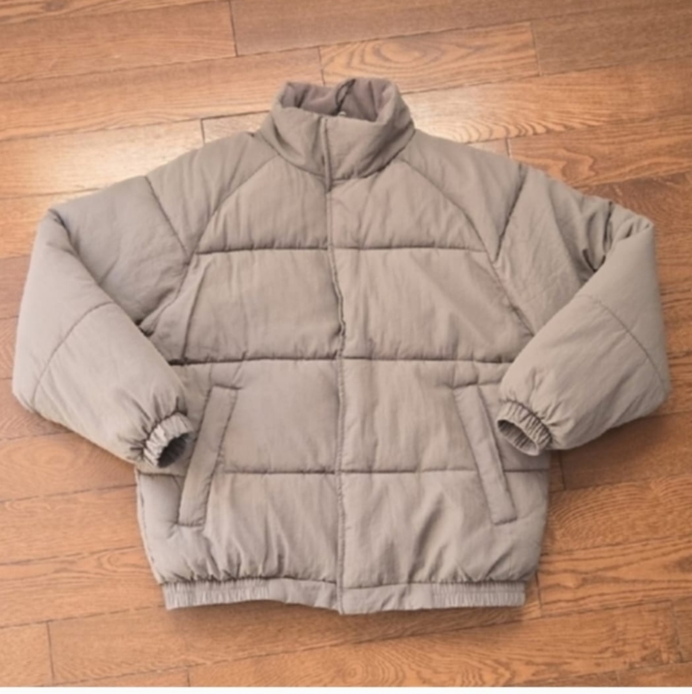 Zara Kids Puffer Jacketvwith Corduroy Collar Size 13-14 New Without Tags